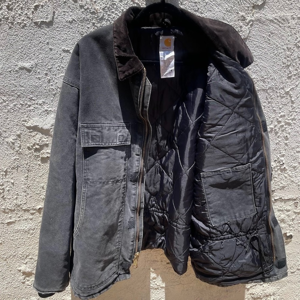 Carhartt C03 BLK Jacket (54) 2XL 90s Union USA Black Arctic Lining YKK Chore - Picture 10 of 10